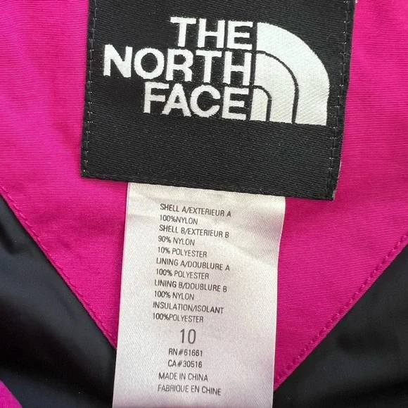 The North Face Vintage Insulated Mountain Parka Jacket Pink Black Size Large - Picture 6 of 12
